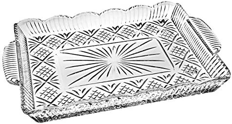 Godinger Serving Tray, Desserts Decor Platter for Appetizers, Snack &