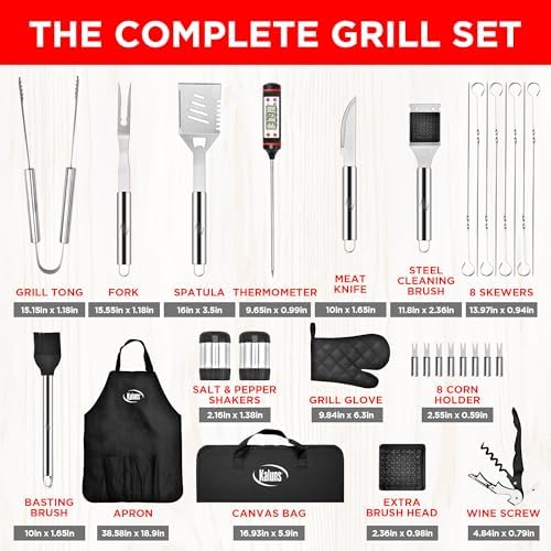 Kaluns Grilling Accessories, Dad Gifts for Christmas, Heavy Duty
