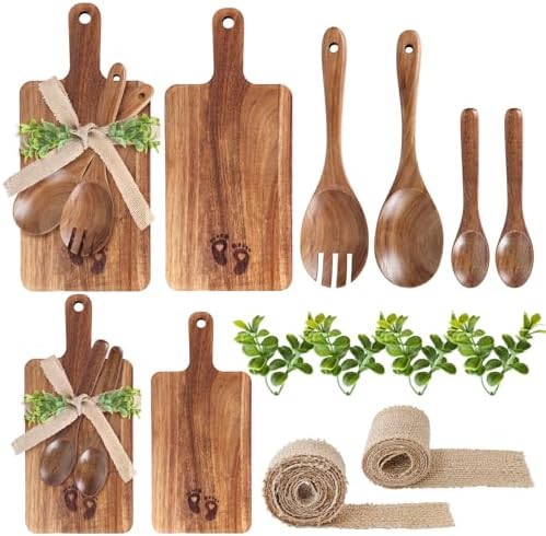 Housewarming Gift Set New Home Gifts for Friends Acacia Wooden Kitchen