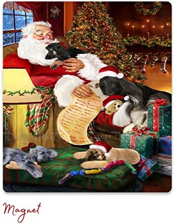 The Ultimate Dog Lover Christmas Basket Santa Sleeping with Afghan