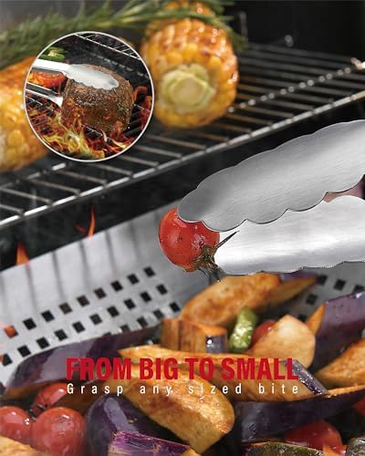Grilaz Stainless Steel BBQ Tool Set | Dark-Dyed Wood Handles | Heavy