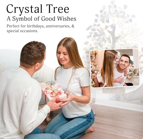 7 Chakra Tree of Life - Crystal Tree for Positive Energy, Feng Shui