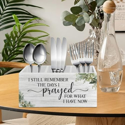 Inspirational Christian Pen Pencil Holder Organizer for Desk