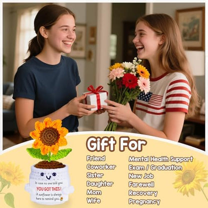 Get Well Gifts for Women Men, Inspirational Positive Sunflower