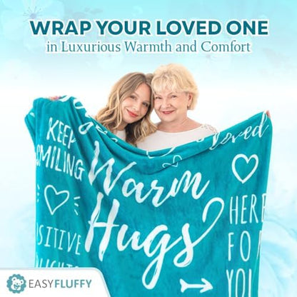EasyFluffy Get Well Gift for Women & Men - Super Soft Hug Blanket with