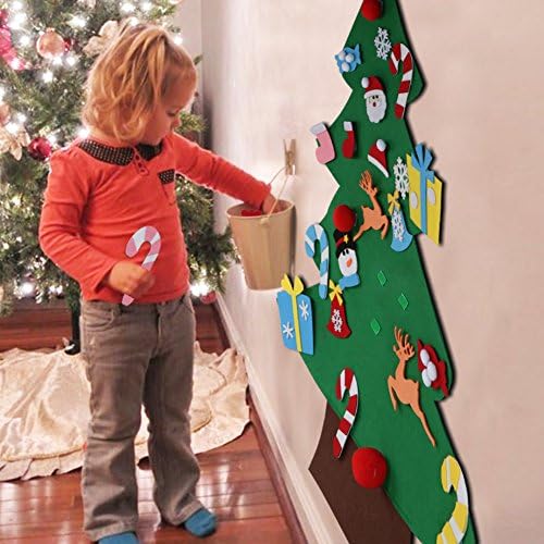 Aytai DIY Felt Christmas Tree for Toddlers, Hanging Christmas