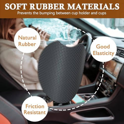 2 Pack Western Car Cup Holder Coasters Neoprene Rubber Mat 2.75"
