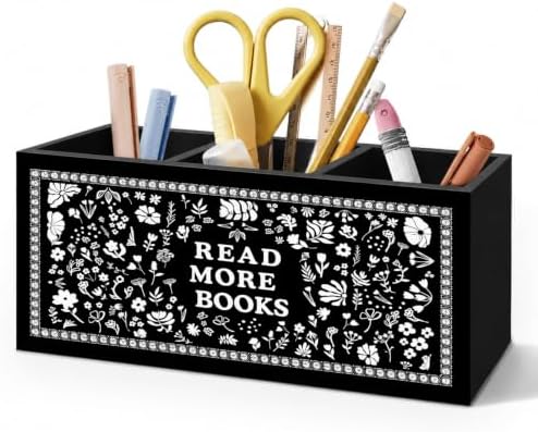 Book Reading Gifts Pen Pencil Holder for Women Desk