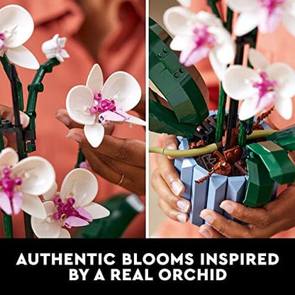 LEGO Botanicals Orchid - Artificial, Fake Indoor Flowers Building Set
