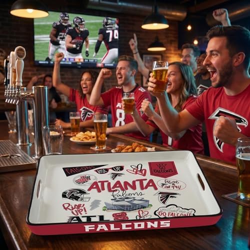 NFL Atlanta Falcons Loco Fan Large Serving Tray w/Handles