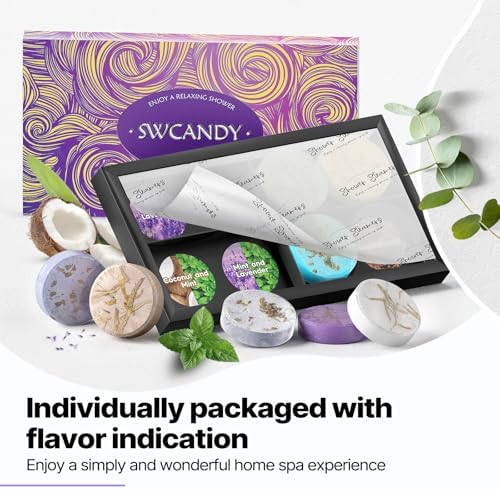 SWCANDY Shower Steamers Aromatherapy Gifts for Women 8 Pcs Shower Home