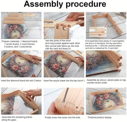 ARTopet DIY Diamond Art Painting Serving Tray Holiday Wooden