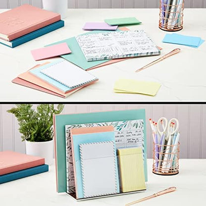 Okuna Outpost Clear Acrylic File Folder Organizer - Two-Section File