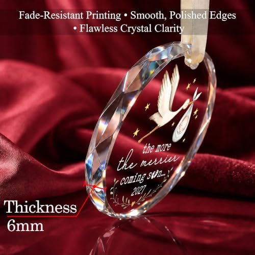 Christmas Pregnancy Reveal Ornament – Unborn Baby Christmas Keepsake