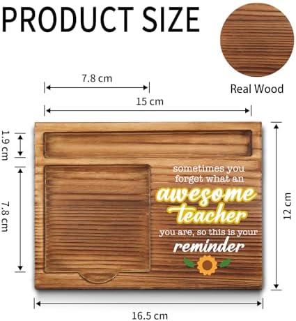 akeke Thank You Teacher Sticky Note Holder for Office Cubicle Desk