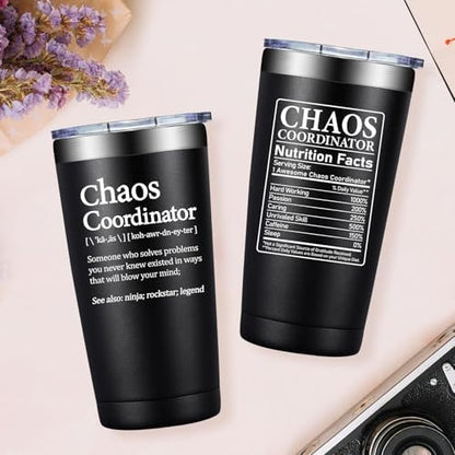 Grifarny Chaos Coordinator Tumbler 20 oz - Thank You Gifts for Men