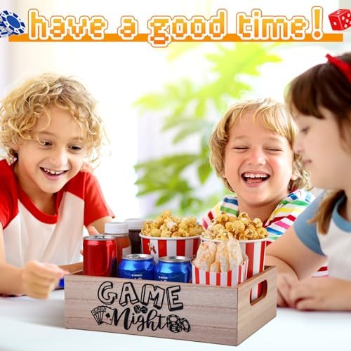 GlikCeil Movie Night Supplies Snack Trays with Handles, Game Night
