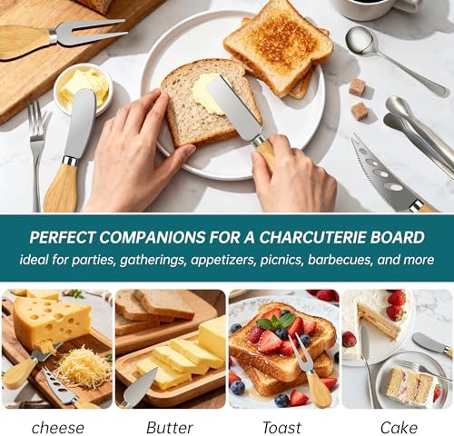 Charcuterie Boards Accessories Bowls Utensils, Cheese Knife Set Mini