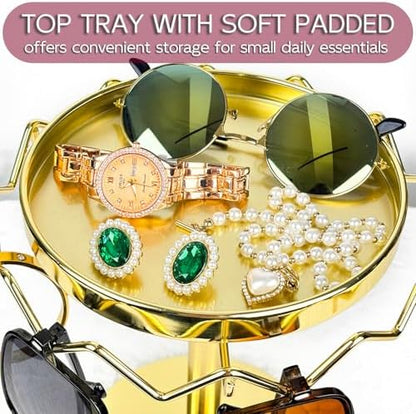Sunglasses Organizer Rotating Stand, Stainless Steel Eye Glasses