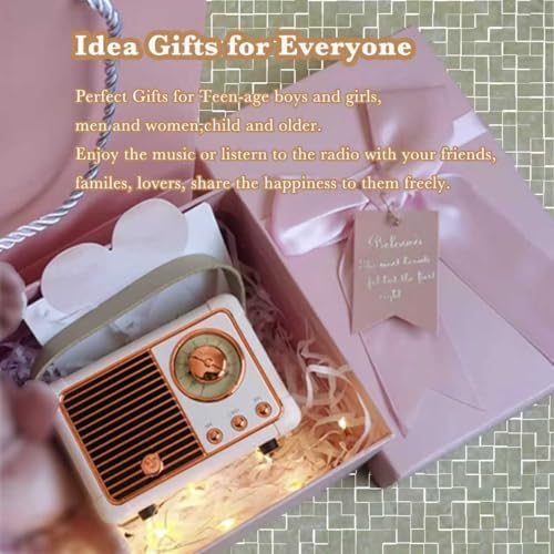 Retro Bluetooth Speaker, Wireless Mini Portable Speakers Vintage Radio