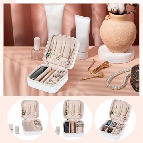 12 Pcs Mini Travel Jewelry Case Bridesmaid Proposal Gift Boxes Small