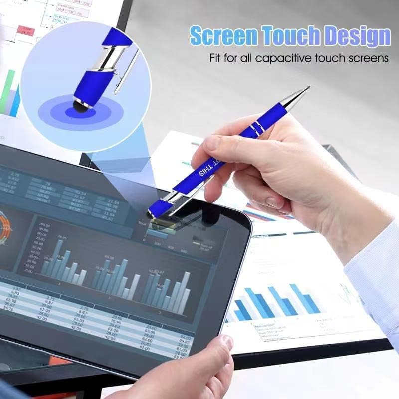 30 PCS Inspirational Pens Bulk with Stylus Tip Gifts Black Ink