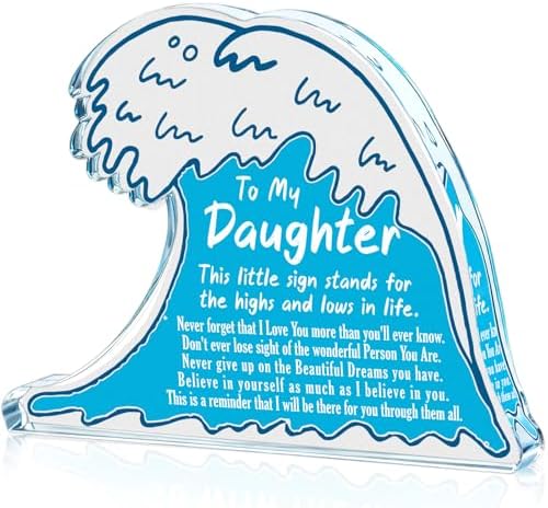Eterfordista Daughters Birthday Gifts from Mom Dad Acrylic Wave Decor