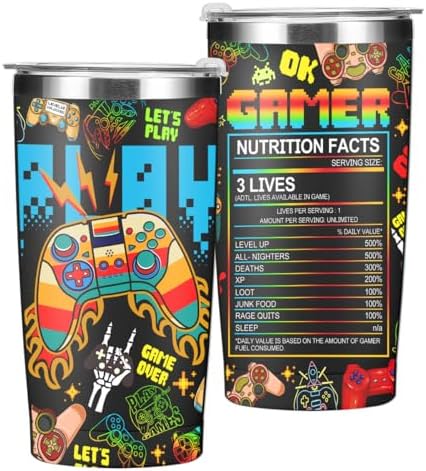 Gifts for Gamers Tumbler, Gamer Gifts for Men