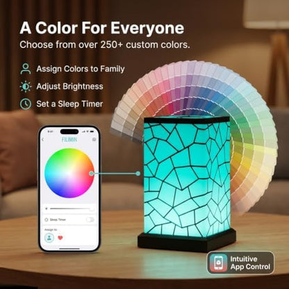 Friendship Lamp Long Distance WiFi Touch Light with Instant Sync, Easy