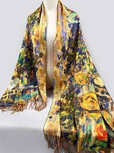 Van Gogh Scarves Art Scarf for Women Best Gift Reversible Soft Shawl