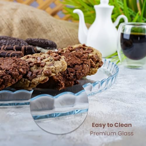 Extra Large Glass Cake Platter, Multifunctional Cake Stand, Cake