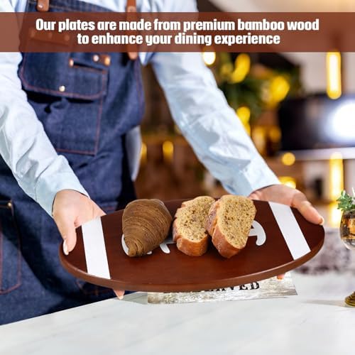 Football Cutting Charcuterie Board Football Shaped Platter and Serving