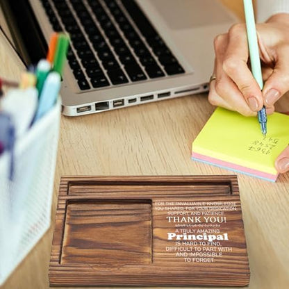Principal Appreciation Sticky Note Holder, Thank You Gift for School