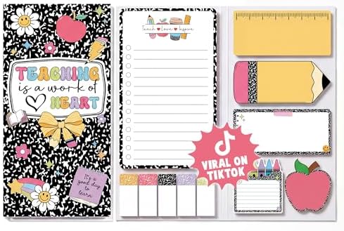 BEAWART Teacher Sticky Notes Set, Composition Classroom Appreciation