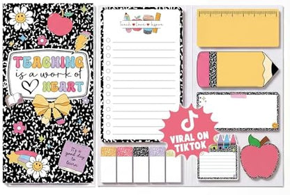 BEAWART Teacher Sticky Notes Set, Composition Classroom Appreciation