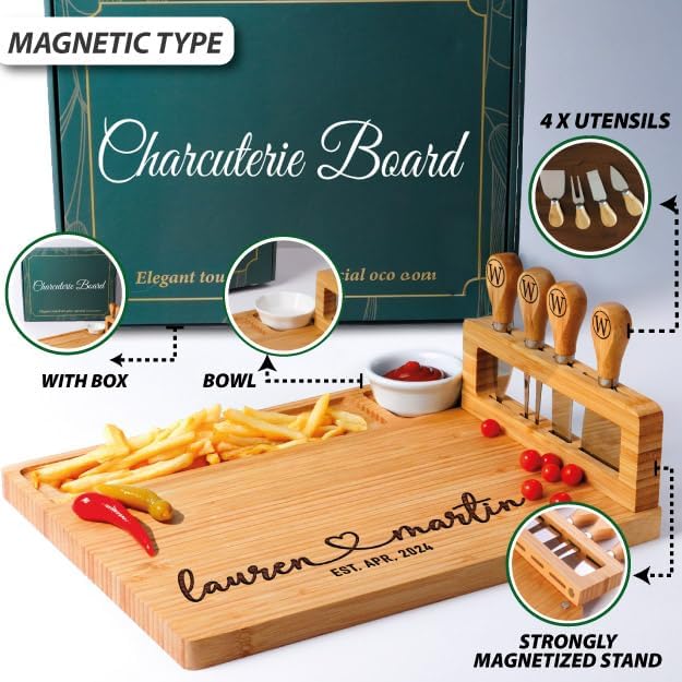 Personalized Charcuterie Board Gifts for Couples – Christmas Custom