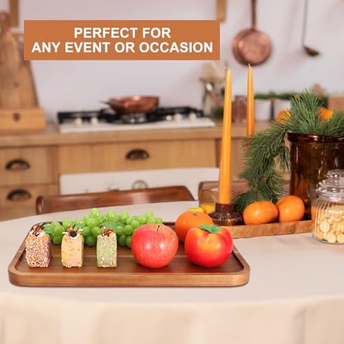 Large Wooden Trays for Serving Food Acacia Charcuterie Boards Party