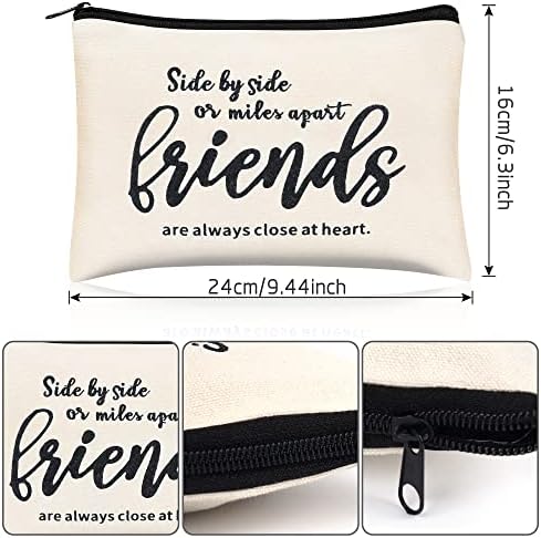 Kolewo4ever 12pc Friend Appreciation Gift Set: 6 Cosmetic Bags & 6