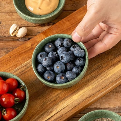 Dipping Bowls Set of 4, 2462°F High-Fired Ceramic Small Bowls for