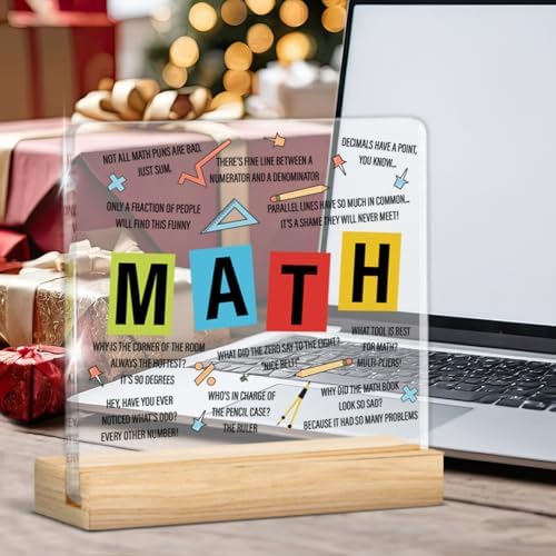 Math Teacher Gifts for Women Men, Gifts for Math Teacher Thank You