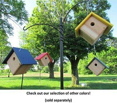 JCs Wildlife Cedar and Poly Wren Chickadee Warbler Bird House, Red