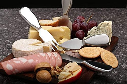 Stainless Steel Cheese Tool Set - 6 Piece Cheese Knife Set - Cut