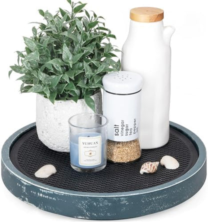 EOSAHR Non-Skid Lazy Susan Organizer, Rotating Tray for Table Top