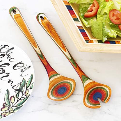 Totally Bamboo Baltique Marrakesh Collection Wooden Salad Serving