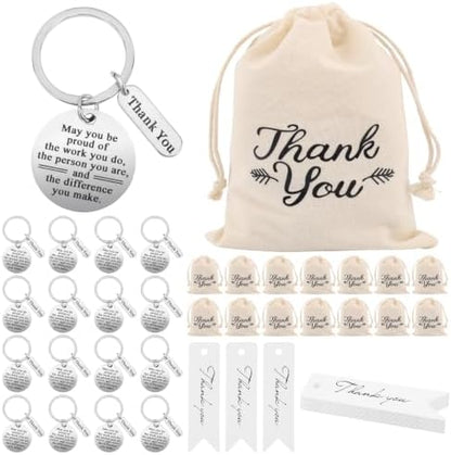 NICEMOVIC 45 Pcs Employee Thank You Gifts Bulk, Thank You Keychain