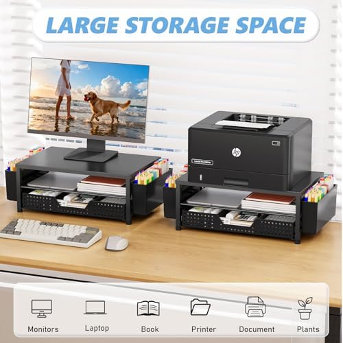 OPNICE Desk Organizers and Accessories, Computer Monitor Stand Riser
