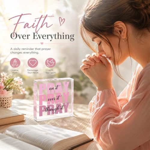 Pink Room Decor, Inspirational Christian Gifts for Women, Pink Dorm