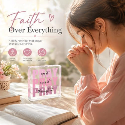 Pink Room Decor, Inspirational Christian Gifts for Women, Pink Dorm