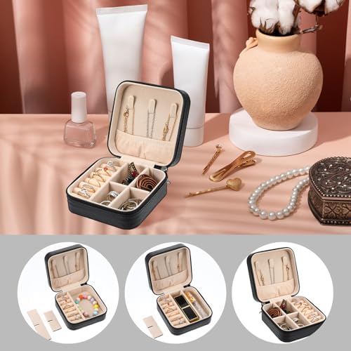 MAQUITA 12 Pcs Mini Travel Jewelry Case Bridesmaid Proposal Gift Boxes