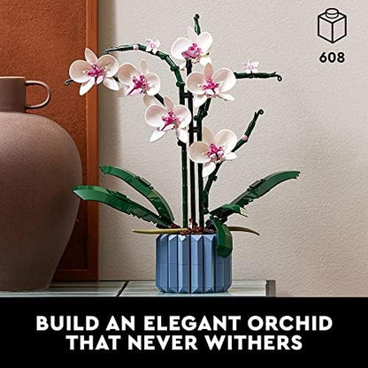 LEGO Botanicals Orchid - Artificial, Fake Indoor Flowers Building Set